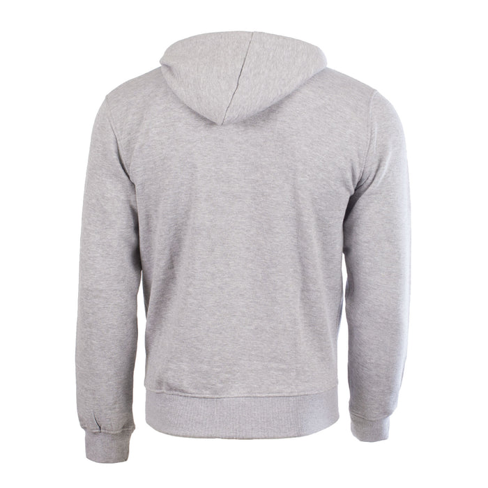 Adults Scotland Lion Zip Top With Tartan Hood Heather Grey/Thomson Camel Tartan