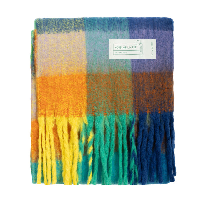 Blanket Scarf Multi Check - Heritage Of Scotland - MULTI CHECK