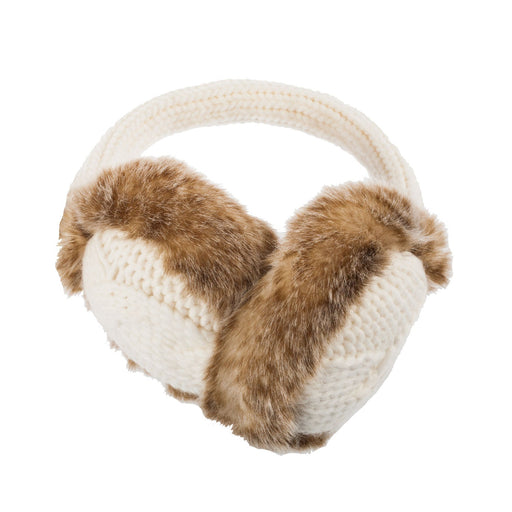 Cable Knitted Earmuffs - Heritage Of Scotland - CREAM