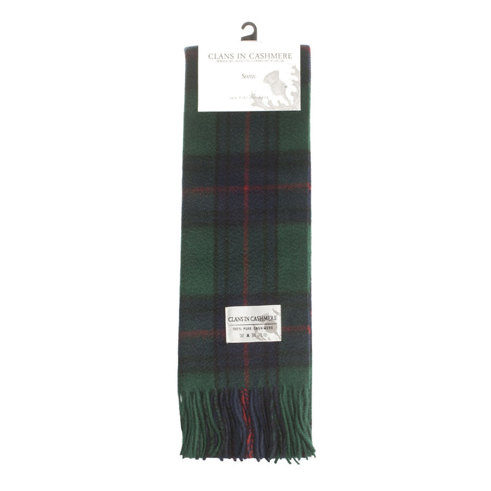 Cashmere Scottish Tartan Clan Scarf Shaw - Heritage Of Scotland - SHAW