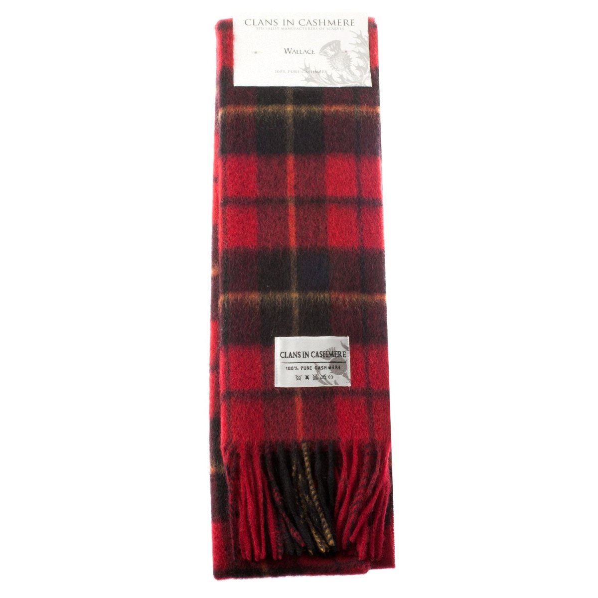 Cashmere Scottish Tartan Clan Scarf Wallace - Heritage Of Scotland -