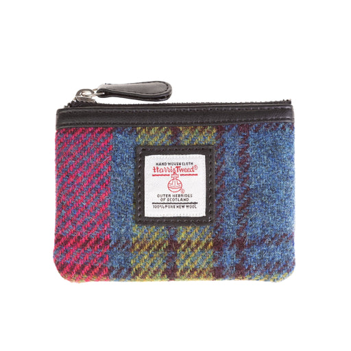Coin Purse Blue/Pink Check - Heritage Of Scotland - BLUE/PINK CHECK