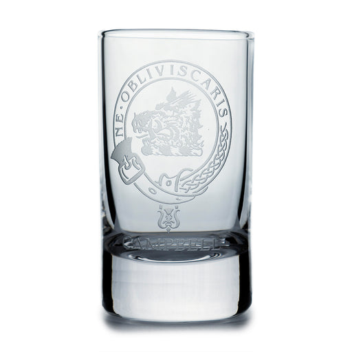 Collins Crystal Clan Shot Glass Campbell - Heritage Of Scotland - CAMPBELL