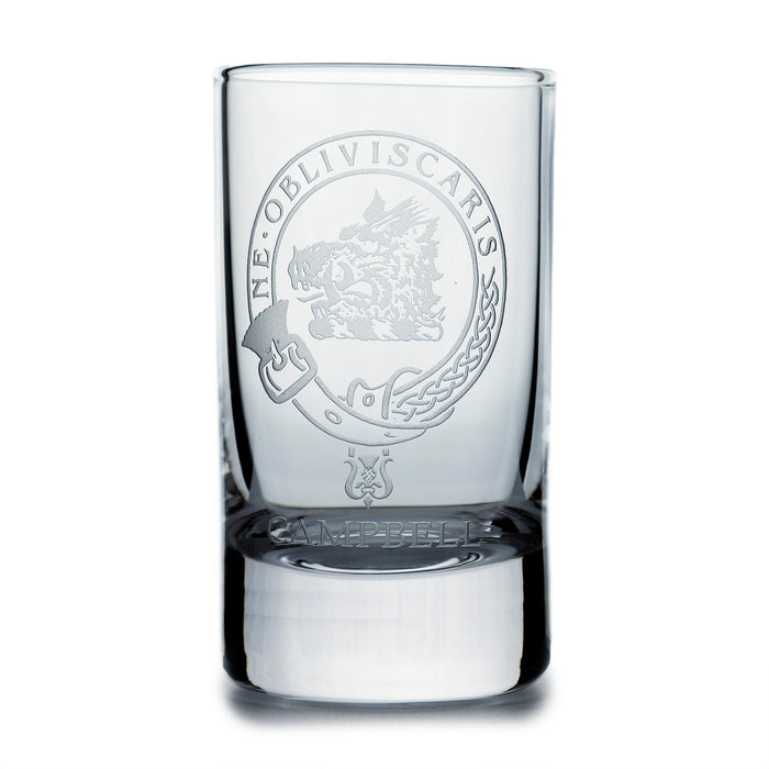 Collins Crystal Clan Shot Glass Campbell - Heritage Of Scotland - CAMPBELL