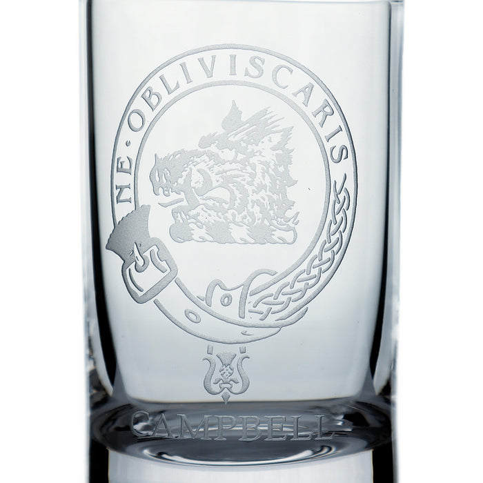 Collins Crystal Clan Shot Glass Campbell - Heritage Of Scotland - CAMPBELL