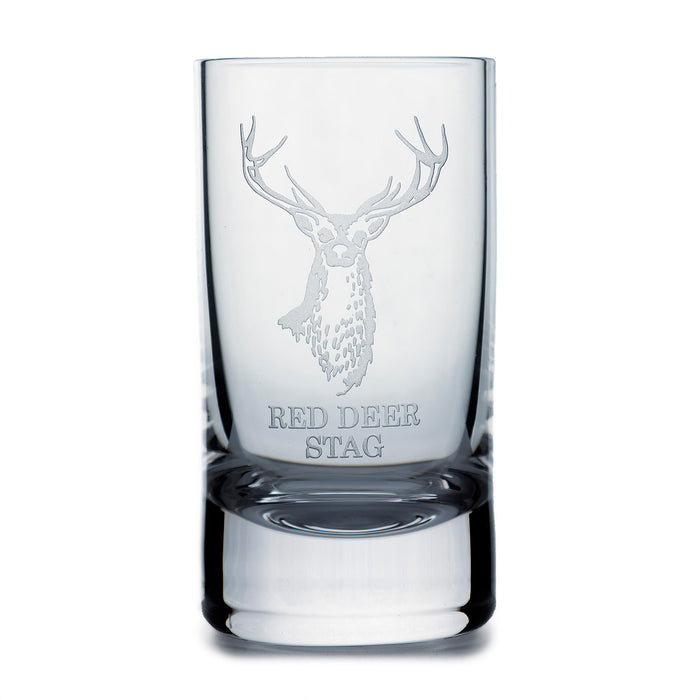 Collins Crystal Clan Shot Glass Red Stag Tot - Heritage Of Scotland - RED STAG TOT