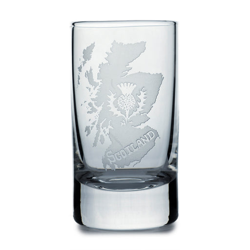 Collins Crystal Clan Shot Glass Scotland Map - Heritage Of Scotland - SCOTLAND MAP
