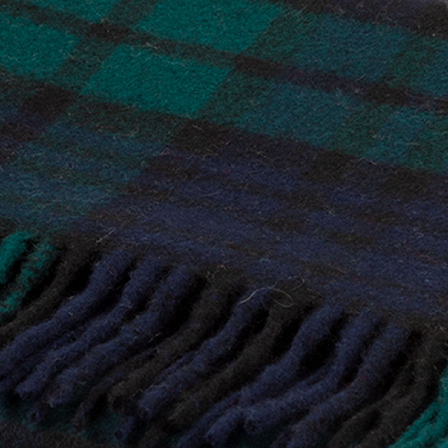 Edinburgh 100% Cashmere Wide Scarf Black Watch - Heritage Of Scotland - BLACK WATCH