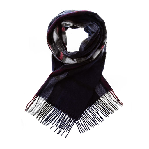 Edinburgh 100% Cashmere Wide Scarf Thomson Navy - Heritage Of Scotland - THOMSON NAVY