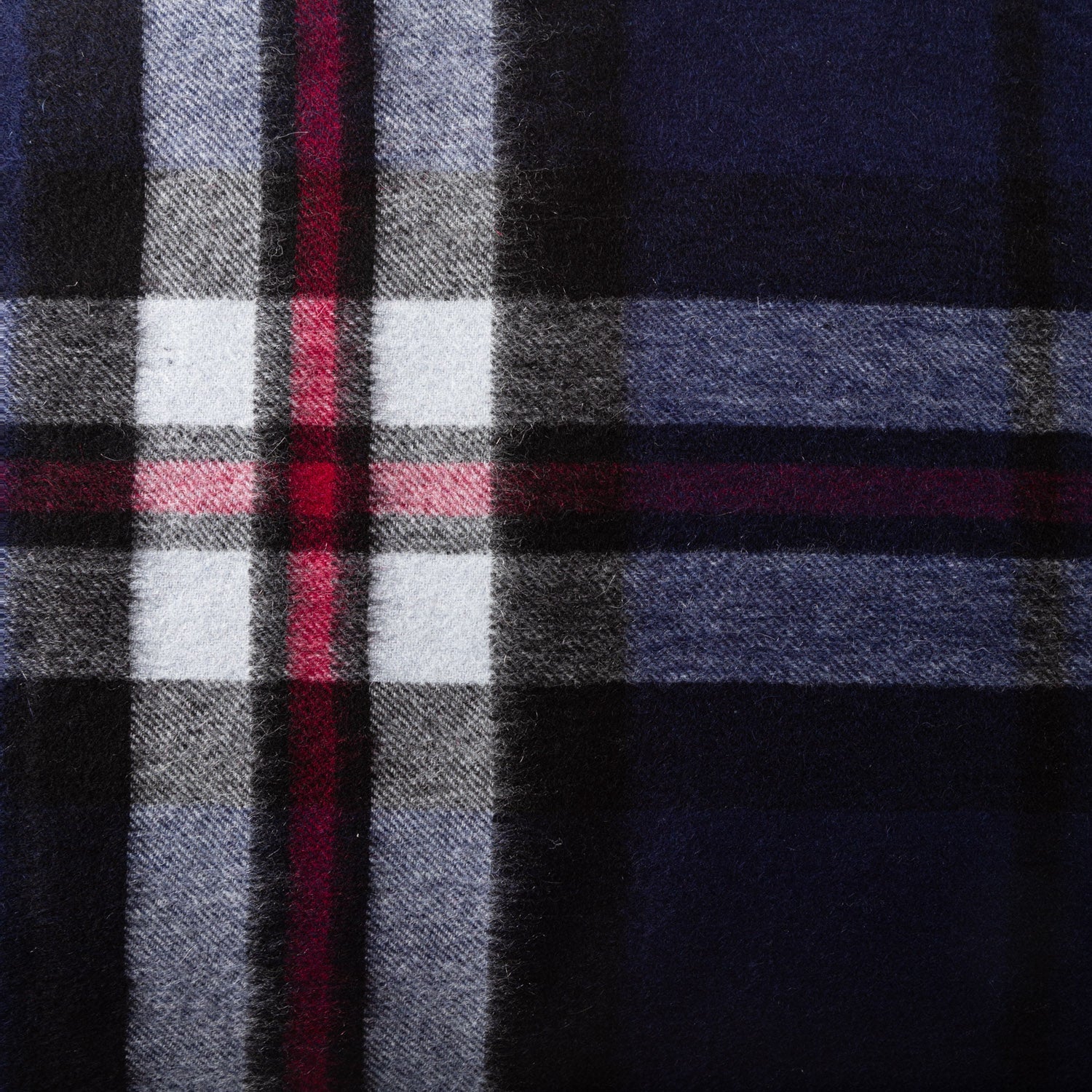 Edinburgh 100% Cashmere Wide Scarf Thomson Navy - Heritage Of Scotland - THOMSON NAVY