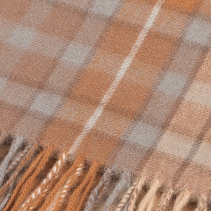 Edinburgh 100% Lambswool Scarf Buchanan Natural - Heritage Of Scotland - BUCHANAN NATURAL