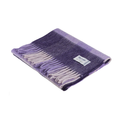 Edinburgh 100% Lambswool Scarf Bursted Check Lavender - Heritage Of Scotland - BURSTED CHECK LAVENDER