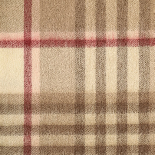 Edinburgh 100% Lambswool Scarf Chequer Shrimp (24530) - Heritage Of Scotland - CHEQUER SHRIMP (24530)