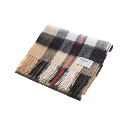 Edinburgh 100% Lambswool Scarf Exploded Thomson Camel - Heritage Of Scotland - EXPLODED THOMSON CAMEL