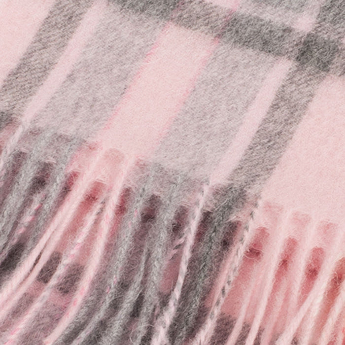 Edinburgh 100% Lambswool Scarf Henold - Lt Pink/Derby Grey - Heritage Of Scotland - HENOLD - LT PINK/DERBY GREY