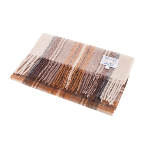 Edinburgh 100% Lambswool Scarf Stewart Natural Dress - Heritage Of Scotland - STEWART NATURAL DRESS