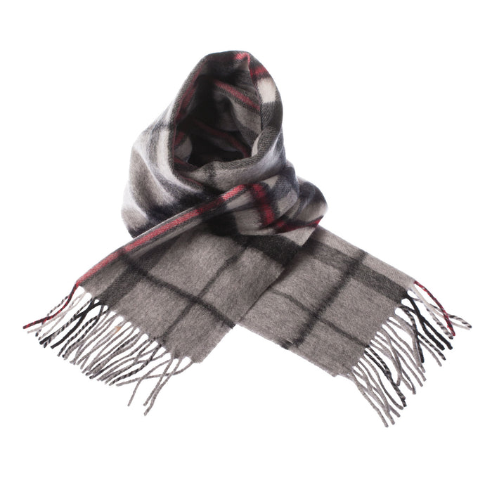 Edinburgh 100% Lambswool Scarf Thomson Grey - Heritage Of Scotland - THOMSON GREY