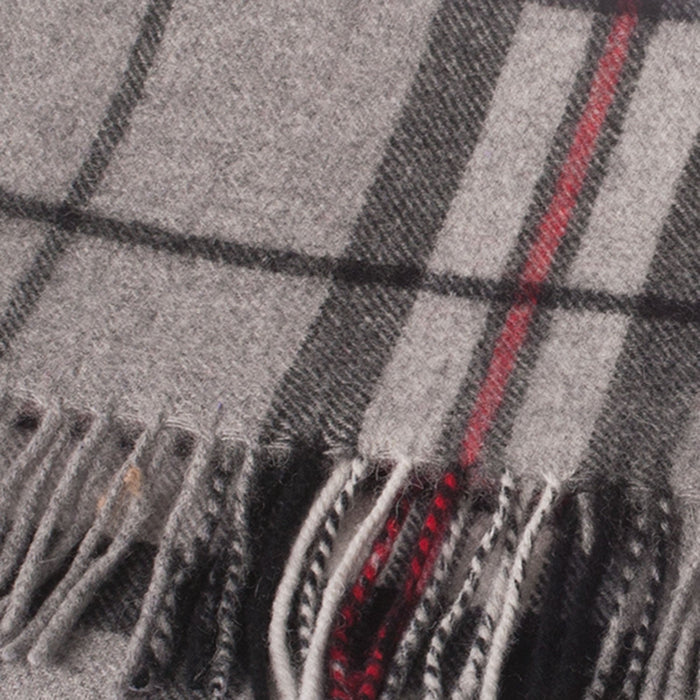 Edinburgh 100% Lambswool Scarf Thomson Grey - Heritage Of Scotland - THOMSON GREY