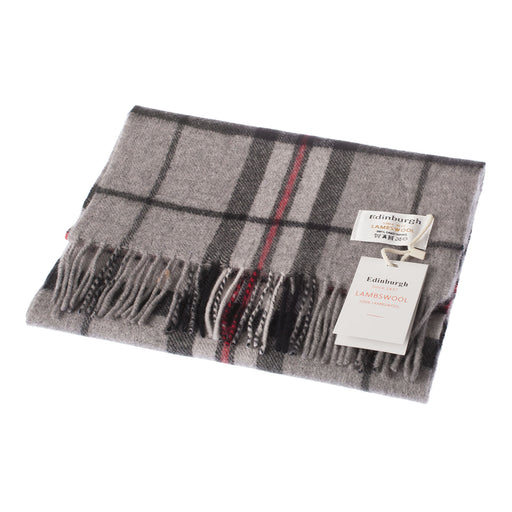 Edinburgh 100% Lambswool Scarf Thomson Grey - Heritage Of Scotland - THOMSON GREY