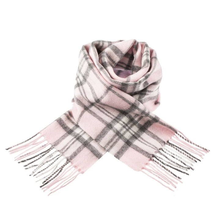 Edinburgh 100% Lambswool Scarf Thomson Pale Pink - Heritage Of Scotland - THOMSON PALE PINK