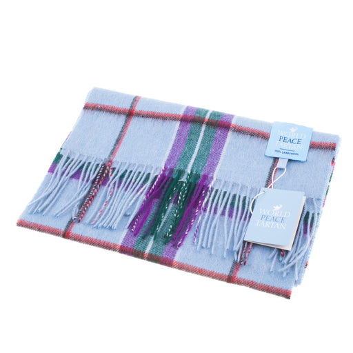 Edinburgh 100% Lambswool Scarf World Peace Tartan - Heritage Of Scotland - WORLD PEACE TARTAN