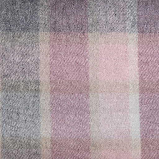 Edinburgh 100% Lambswool Tartan Scarf Artillery Check Light Pink - Heritage Of Scotland - ARTILLERY CHECK LIGHT PINK
