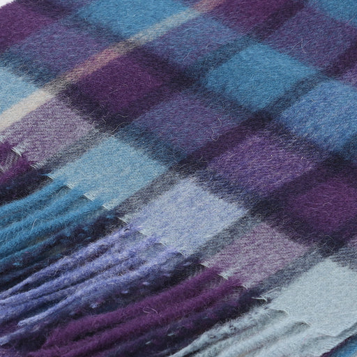 Edinburgh 100% Lambswool Tartan Scarf Artillery Check Navy - Heritage Of Scotland - ARTILLERY CHECK NAVY