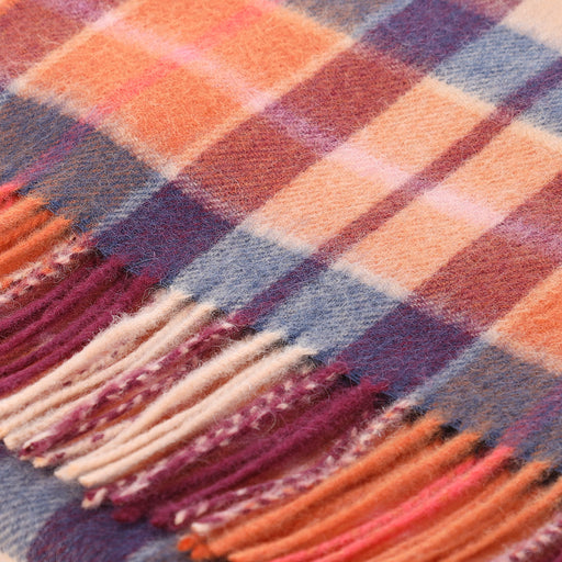 Edinburgh 100% Lambswool Tartan Scarf Cragg Check Ginger - Heritage Of Scotland - CRAGG CHECK GINGER