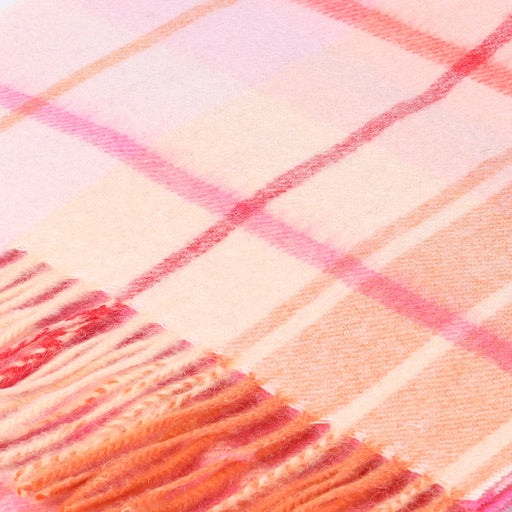 Edinburgh 100% Lambswool Tartan Scarf Mill Check Ginger - Heritage Of Scotland - MILL CHECK GINGER