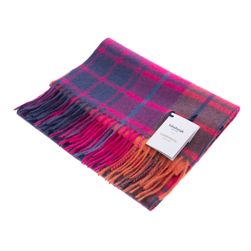 Edinburgh 100% Lambswool Tartan Scarf Mill Check Jazz - Heritage Of Scotland - MILL CHECK JAZZ