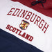 Edinburgh 3 Panel Coloured Hoodie - Heritage Of Scotland - MAROON/WHITE/NAVY