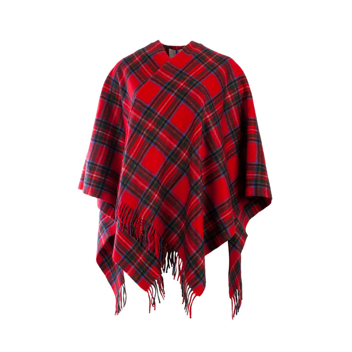 Edinburgh Cashmere Mini Cape Stewart Royal - Heritage Of Scotland - STEWART ROYAL
