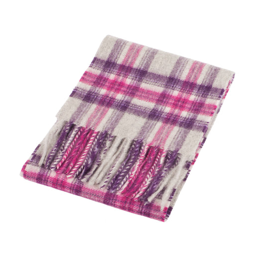 Edinburgh Cashmere Mini Scarf Stewart Purple - Heritage Of Scotland - STEWART PURPLE