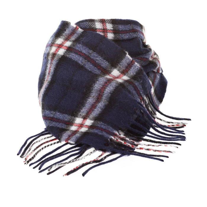 Edinburgh Cashmere Mini Scarf Thomson Navy - Heritage Of Scotland - THOMSON NAVY