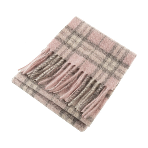 Edinburgh Cashmere Mini Scarf Thomson Pale Pink - Heritage Of Scotland - THOMSON PALE PINK