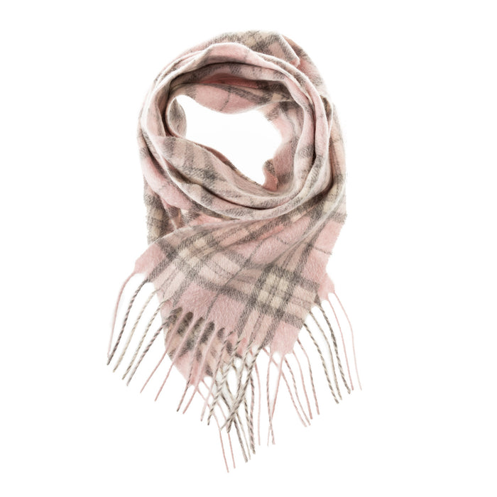 Edinburgh Cashmere Mini Scarf Thomson Pale Pink - Heritage Of Scotland - THOMSON PALE PINK