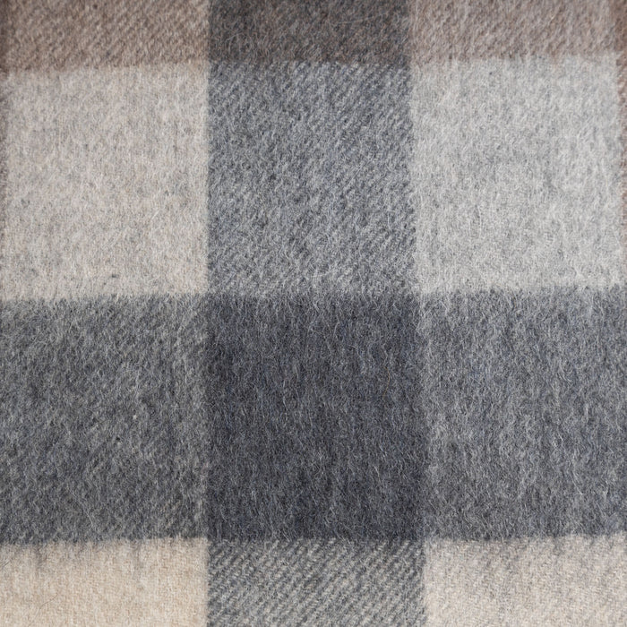 Edinburgh Cashmere Scarf 5 Square Tartan - Brown/Black - Heritage Of Scotland - 5 SQUARE TARTAN - BROWN/BLACK