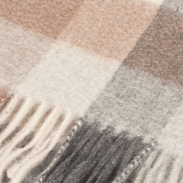 Edinburgh Cashmere Scarf 5 Square Tartan - Brown/Black - Heritage Of Scotland - 5 SQUARE TARTAN - BROWN/BLACK