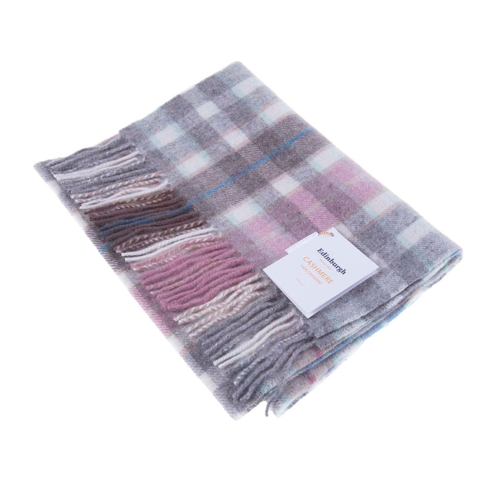 Edinburgh Cashmere Scarf Buchanan Mix Grey - Heritage Of Scotland - BUCHANAN MIX GREY