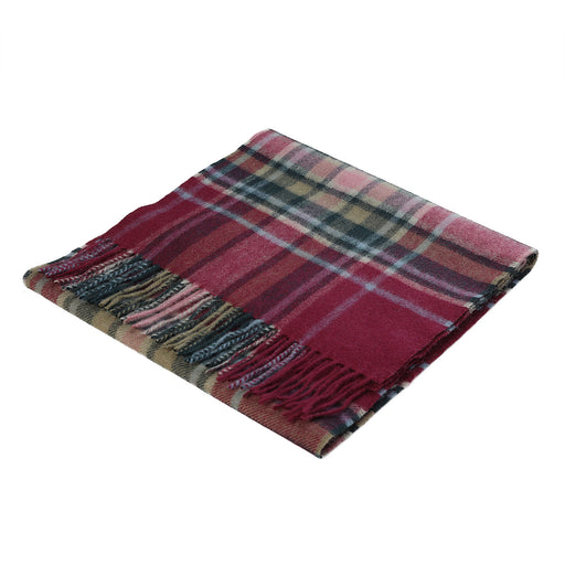 Edinburgh Cashmere Scarf Carnival Check Red - Heritage Of Scotland - CARNIVAL CHECK RED