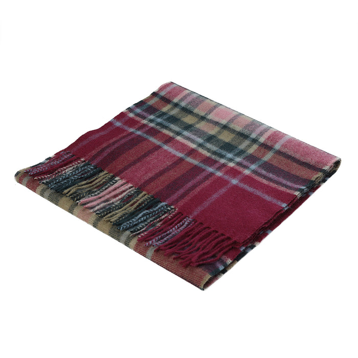 Edinburgh Cashmere Scarf Carnival Check Red - Heritage Of Scotland - CARNIVAL CHECK RED