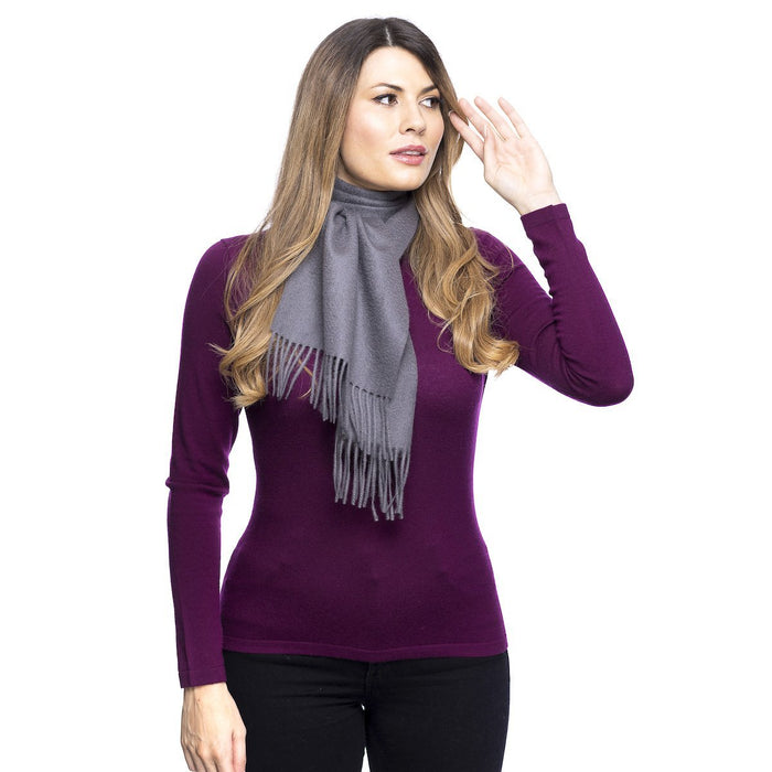 Edinburgh Cashmere Scarf Charcoal - Heritage Of Scotland - CHARCOAL