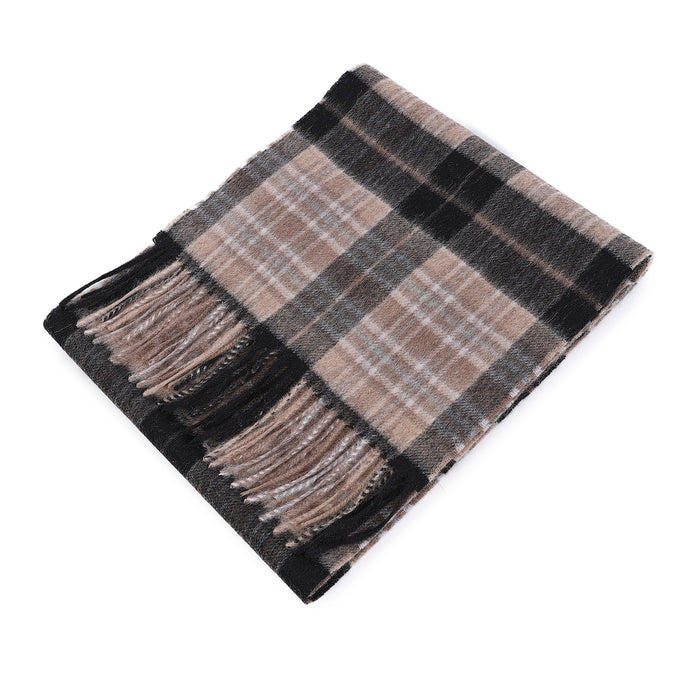 Edinburgh Cashmere Scarf Mackellar Black - Heritage Of Scotland - MACKELLAR BLACK