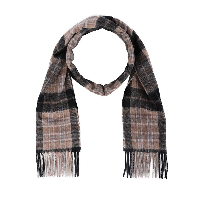 Edinburgh Cashmere Scarf Mackellar Black - Heritage Of Scotland - MACKELLAR BLACK