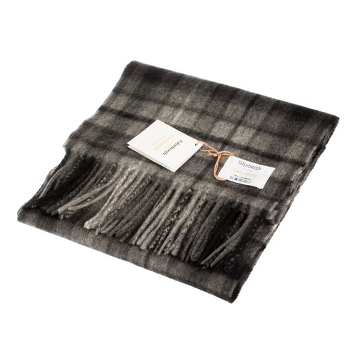 Edinburgh Cashmere Scarf Monochrome Buchanan - Heritage Of Scotland - MONOCHROME BUCHANAN
