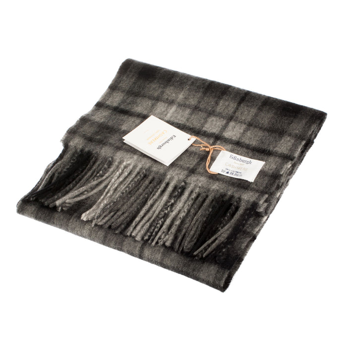 Edinburgh Cashmere Scarf Monochrome Buchanan - Heritage Of Scotland - MONOCHROME BUCHANAN