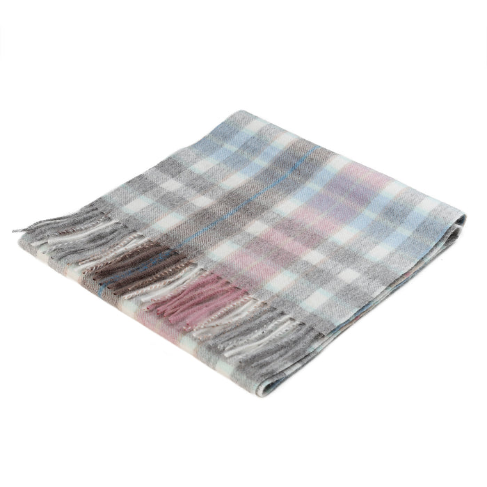 Edinburgh Cashmere Scarf Off Centre Galaxy Plaid Uniform - Heritage Of Scotland - OFF CENTRE GALAXY PLAID UNIFORM