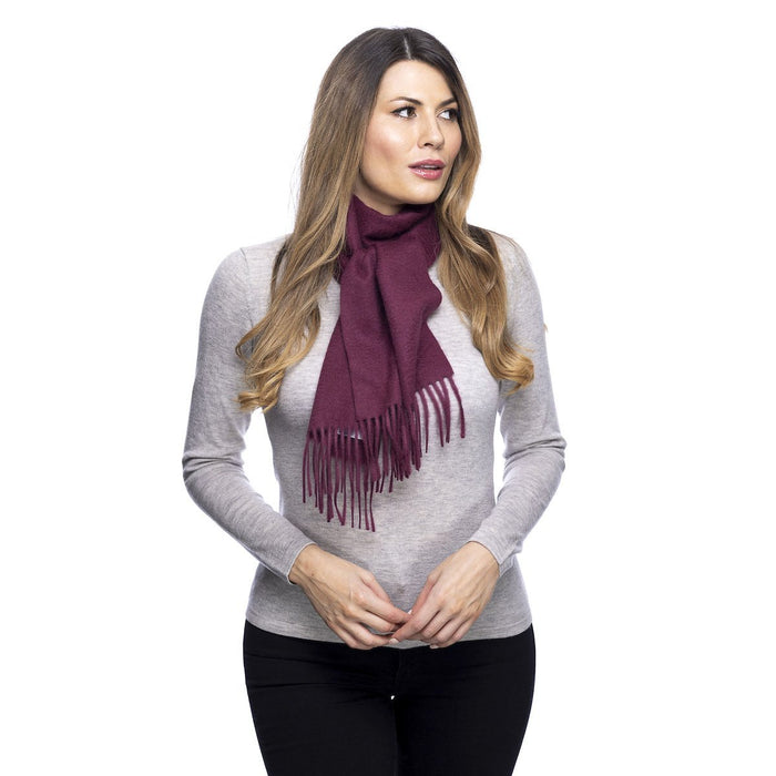 Edinburgh Cashmere Scarf Passion Wine - Heritage Of Scotland - PASSION WINE