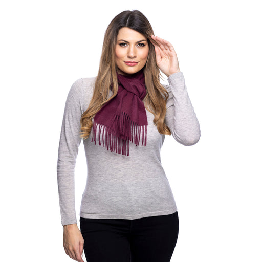 Edinburgh Cashmere Scarf Passion Wine - Heritage Of Scotland - PASSION WINE