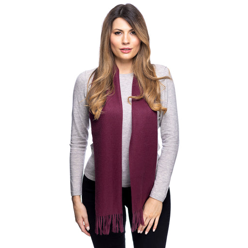 Edinburgh Cashmere Scarf Passion Wine - Heritage Of Scotland - PASSION WINE